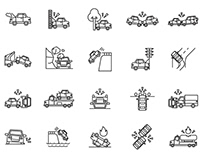 Car Accident Icons