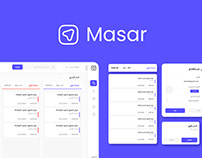 Masar App UI/UX pages