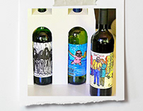 🍷 WINE LABEL / Wine labels drawn