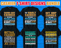Cashier T Shirt Design Bundle