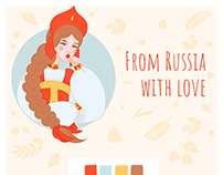 Illustration of "the Russian girl"