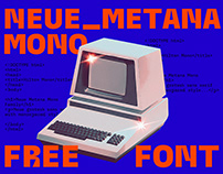 Neue Metana Mono - Free Font