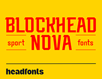Blockhead Nova Sports Font