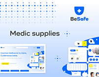 BeSafe (Landing page and medic supplies ecommerce)