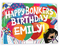 Happy Bonkers Birthday Customizable Book