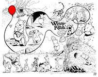 XXXL COLORING PAGE - “WINNIE THE POOH”