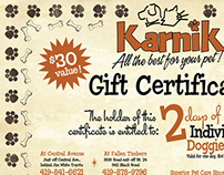 Karnik - Gift Certificate Design