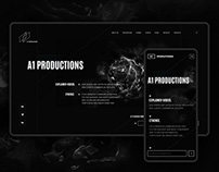 A-1 productions | Landing page | Logotype | Branding