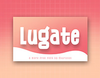 Lugate font free for commercial used