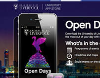 Open Days app promotional web page