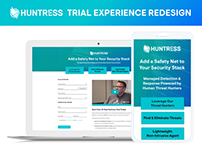 Huntress Trial Experience Redesign