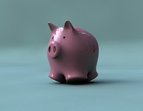 Piggy Bank Slow Motion