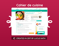 UI/UX Design pour un site communautaire de cuisine