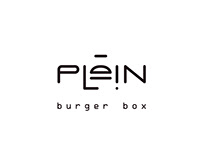 Plein Burger Logo + packing