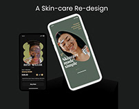 A Skin-care re-design mobile app