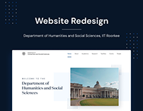 Website Redesign - HSS Department, IIT Roorkee
