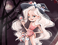 Circus Halloween witch