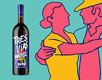 Tres Vías de Calabria Wines / Packaging Label