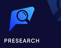PRESEARCH Logo Design ( P Letter + Search Icon )
