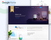 Google Home Landing Page Concept