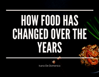 How Food Has Changed Over the Years