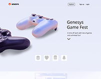 GENESYS GAME FEST LANDING PAGE