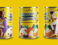 Feijoada Cogumelada - Packaging and label design