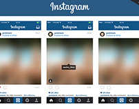 FREE | Instagram Home Screen Layout PSD – Update 2015
