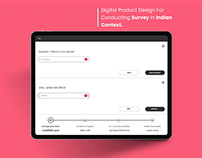 Digital Product Design For Conducting Survey