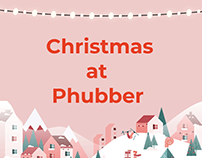 Christmas Themed visuals for Phubber app