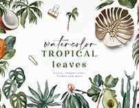 Tropical Leaves Collection / Digital Clipart Set