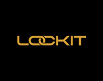 Lockit - Wordmark logo design for security service.