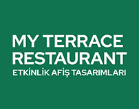Myterraace Restaurant Etkinlik Afiş Tasarımları