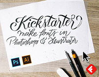 Create your own font in Photoshop & Illustrator