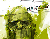 Portrait caricature by Klaus Schwab