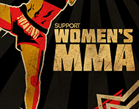 Support Women's MMA Poster