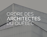 Ordre des Architectes du Québec - Site Web