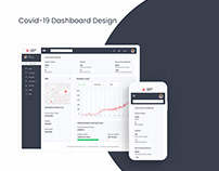 UI/UX for Web and Mobile Covid-19 Design Dashboard