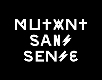 Mutant Sans Sense Typeface