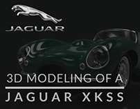 Jaguar XKSS - 3D Modeling