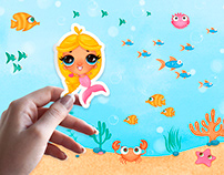 Character design for children's cosmetic brand