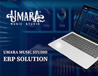 Umara Music Studio ERP Solution UI Design by CeylonX