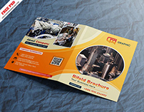 Bi-fold Brochure Template Free PSD