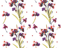 Watercolor patterns/ Flowers