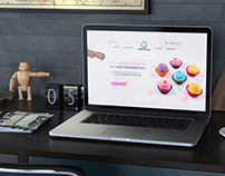 Landing page for cupcakes online store