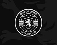 Den of Lions Soccer Club - Football Crest Design
