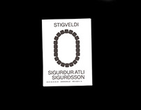 Brochure for artist Sigurður Atli