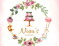 Nora's Pastry Web, Logo and Stationary Design