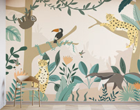 Jungle Mural Wallpaper x Bobbi Beck
