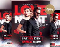 Love Night Party Flyer (Valentine's Day)